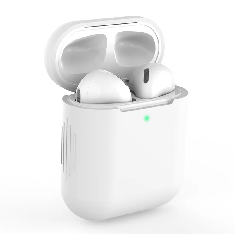 Мягкий силиконовый чехол s Airpods ударопрочный для смарт-наушников ультратонкий