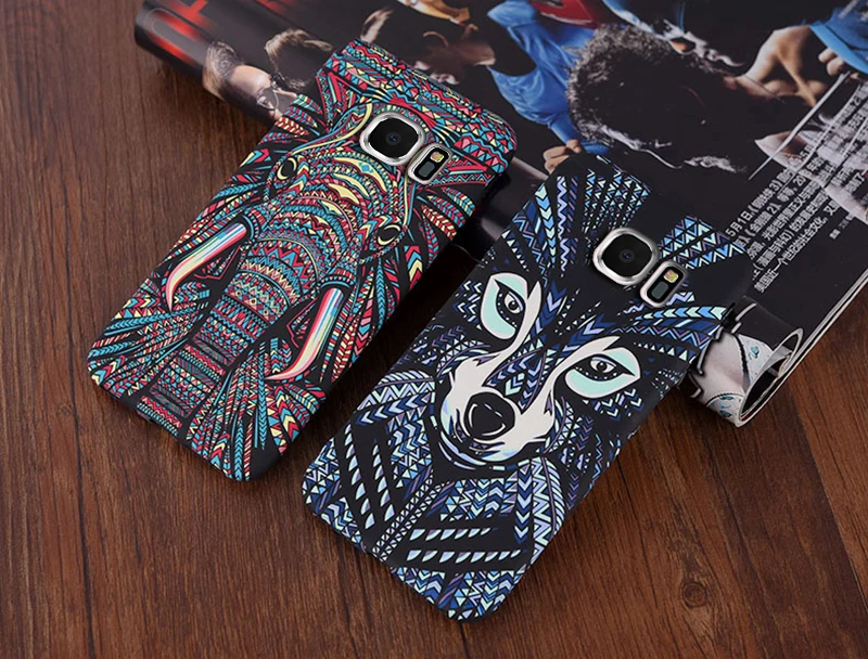 KaiNuEn Coque чехол для Samsung Galaxy S6 Edge S6Edge мобильный телефон слон тигр животное Аватар
