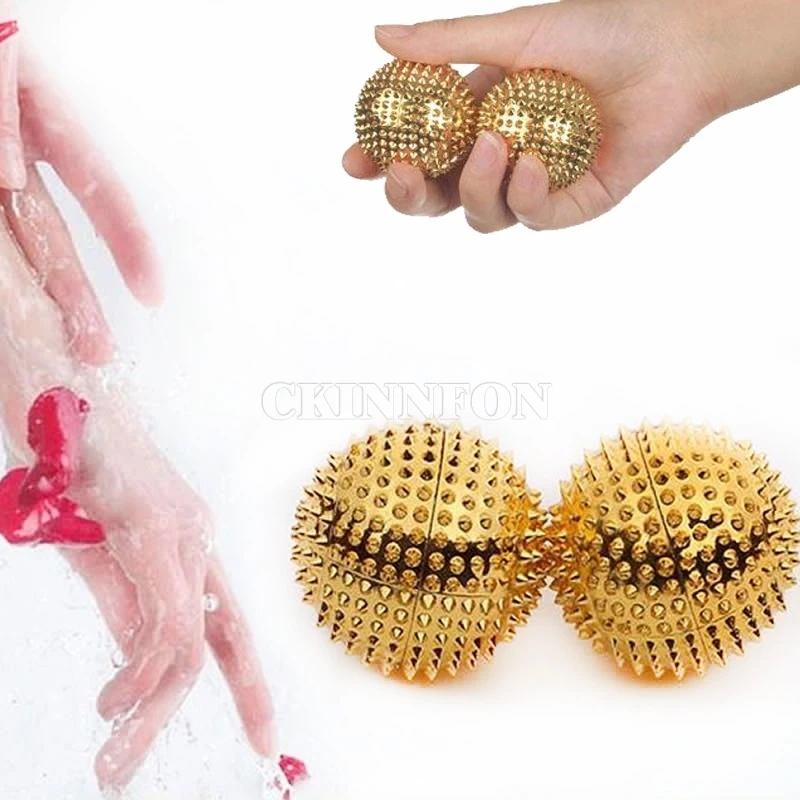 

500Pair 2Pcs/Lot/pair Magnetic Hand Palm Acupuncture Ball Needle Massage