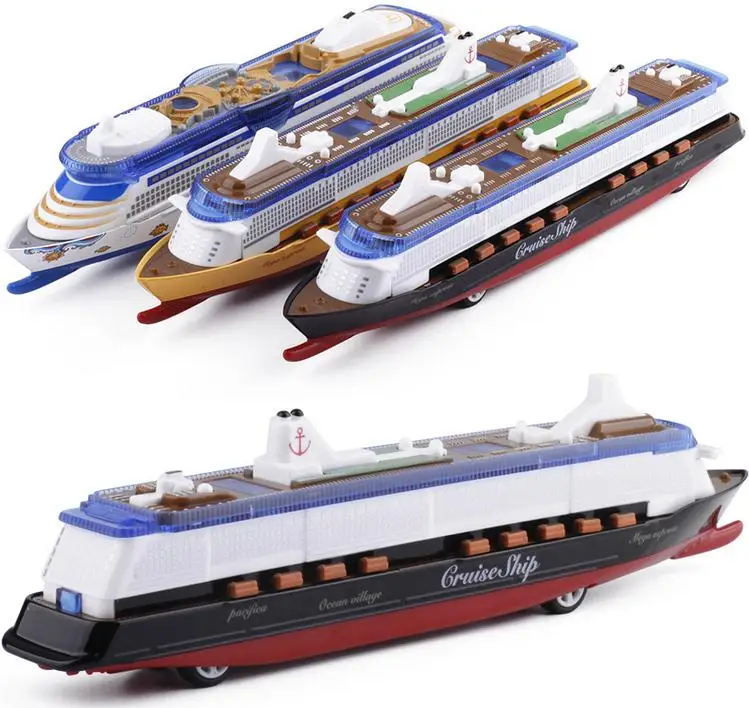 Высокая имитация большой роскошный Круизный корабль, 1: 600 сплав, модель обратного корабля, металлические diecasts, музыкальная флэш-игрушка модель