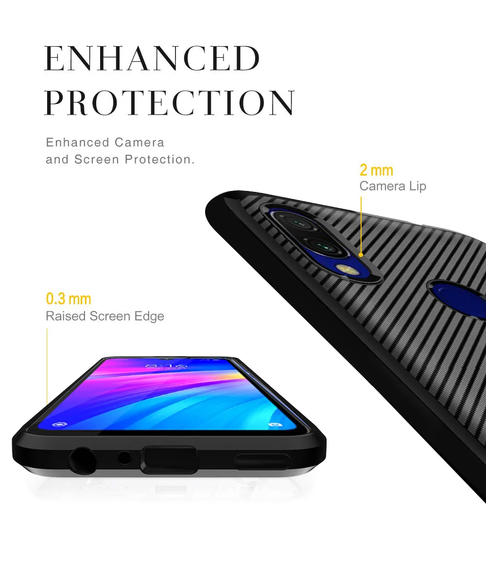 Чехол для Xiaomi Redmi Y3 мягкий Силиконовый противоударный защитный чехол на заднюю