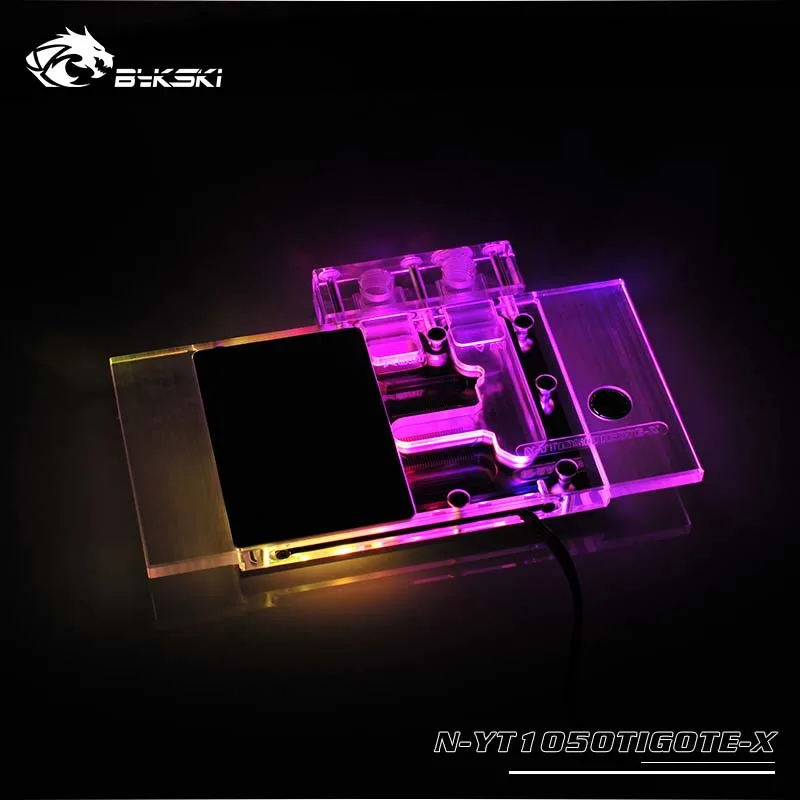 Водяной блок Bykski для Yeston GAEA GTX 1050Ti-4G D5 с полным покрытием Графическая карта кулер