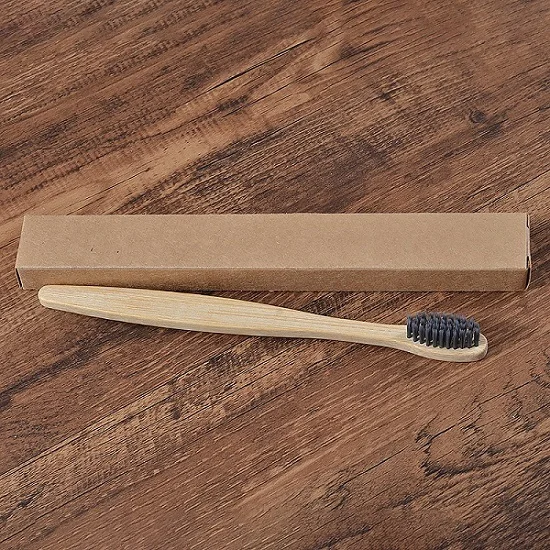 1Pcs Gray 1 шт. cetillo bambu бамбуковая зубная щетка Радужная цветная мягкая щетина биоразлагаемая зубная щетка бамбуковая зубная щетка es уход за полостью рта зуб - Цвет: 1Pcs Gray