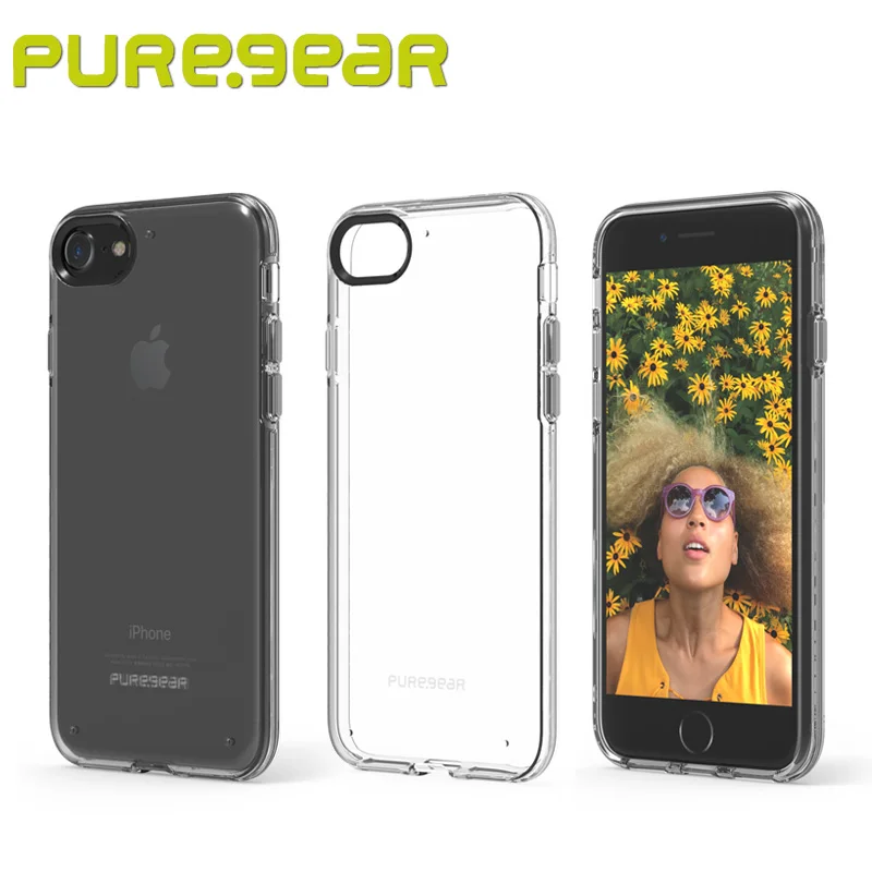 Puregear оригинальный тонкий прозрачный корпус анти шок Прозрачный чехол для iPhone 8 7 (4
