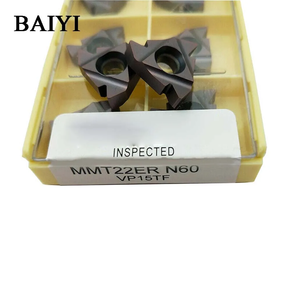 10 шт. MMT22ER/IR N60 VP15TF токарный инструмент для нарезания резьбы лезвие с ЧПУ