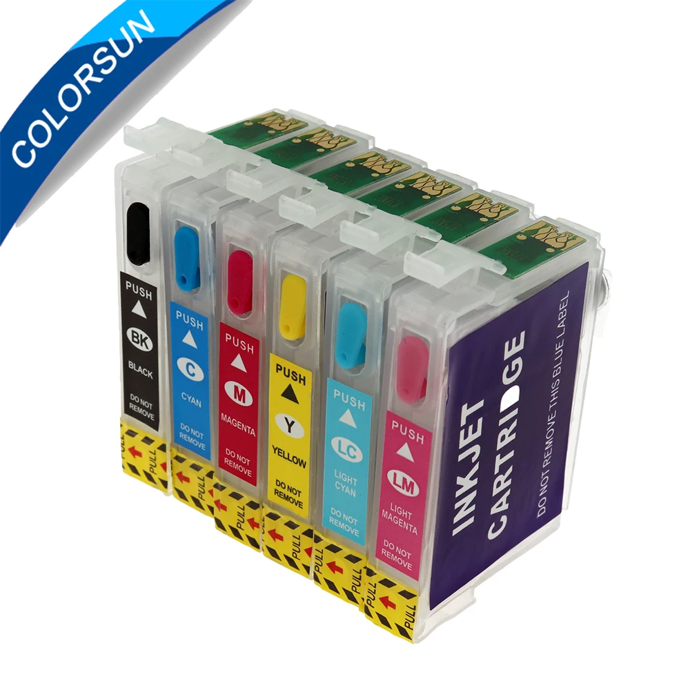 Новый 85N T0851 T0856 T0851N многоразовый чернильный картридж для Epson Stylus Photo 1390 T60 принтер с