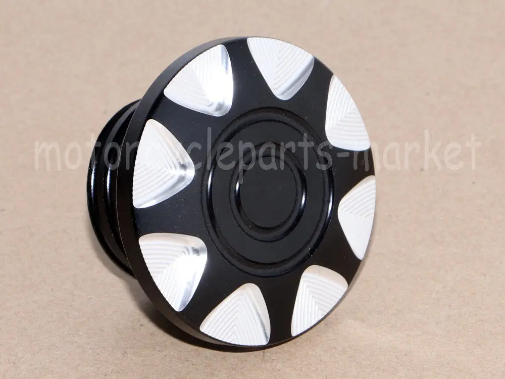 Octagonal Мотоцикл с ЧПУ Алюминиевый топливный бак бензобака Крышка для Harley Sportster XL883 XL1200 48 Dyna Touring Softail 1996-UP - Цвет: Octagonal
