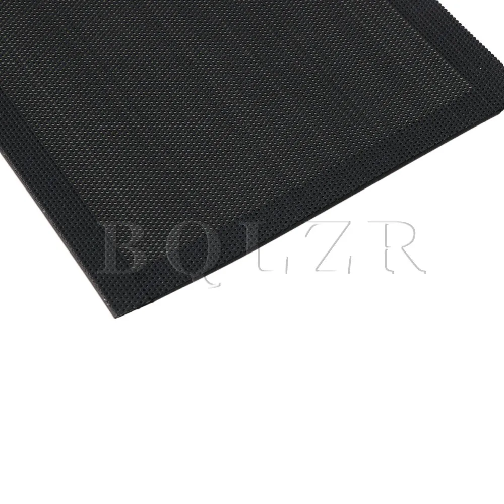 BQLZR 12x24x0,05 см Пластик ПВХ черный квадратный магнитный вентилятор пылезащитный фильтр для защиты от пыли домашнего компьютера шасси вентилятора