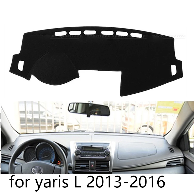 Для Toyota Yaris L 2013 правый и левый руль приборной панели автомобиля чехлы коврик тенты подушка коврик ковры аксессуары