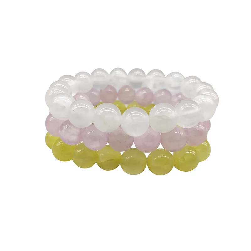 2018 Pulsera Piedra Натуральный Камень Стрейч Эластичные стекло agat амулет с хрустальной