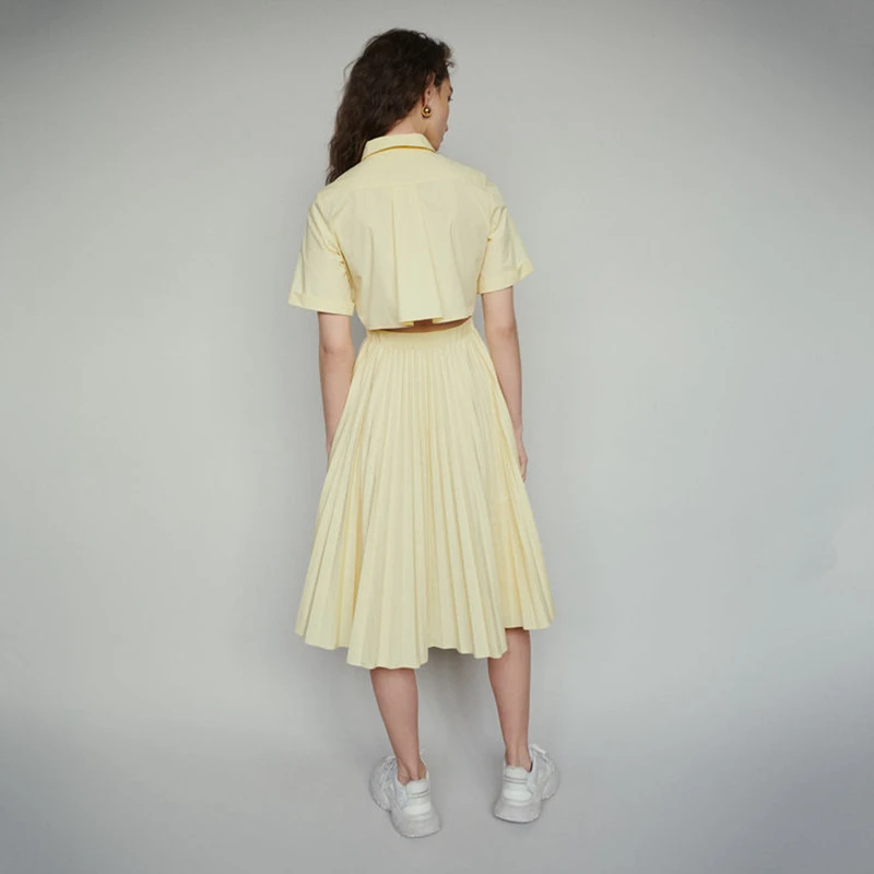 Высококачественное летнее платье 2019 женское Повседневное рубашка миди с