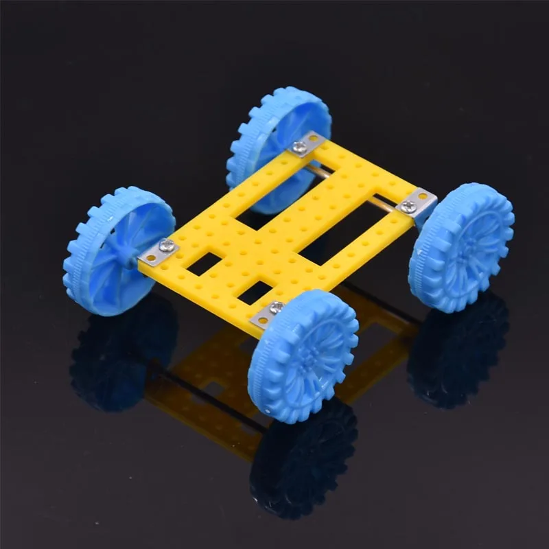 77 шт. пластиковая коробка передач модель коробки передач DIY четыре колеса автомобиля Авто Робот Детская стойка шкив ремень научный эксперимент