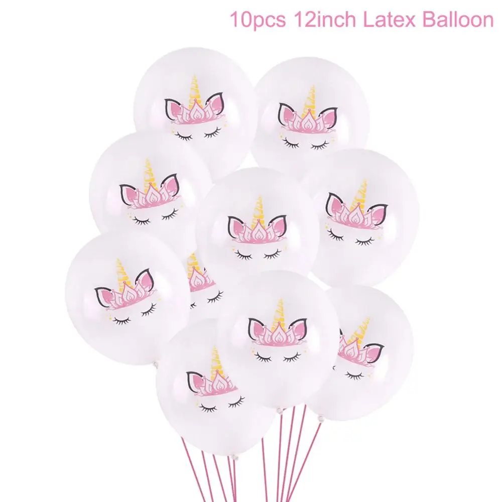 Unicorn balloon 4 Воздушные шары в виде единорога Staraise, розовые латексные вечерние шары в виде единорога, украшения в виде единорога на день рождения, Детские сувениры - Цвет: Unicorn balloon 4