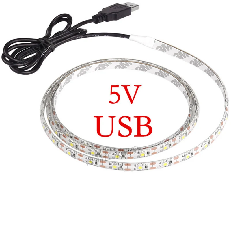 Z50 5 в 50 см 1 м 2 3 4 USB кабель питания светодиодный светильник SMD 2835 Рождественский