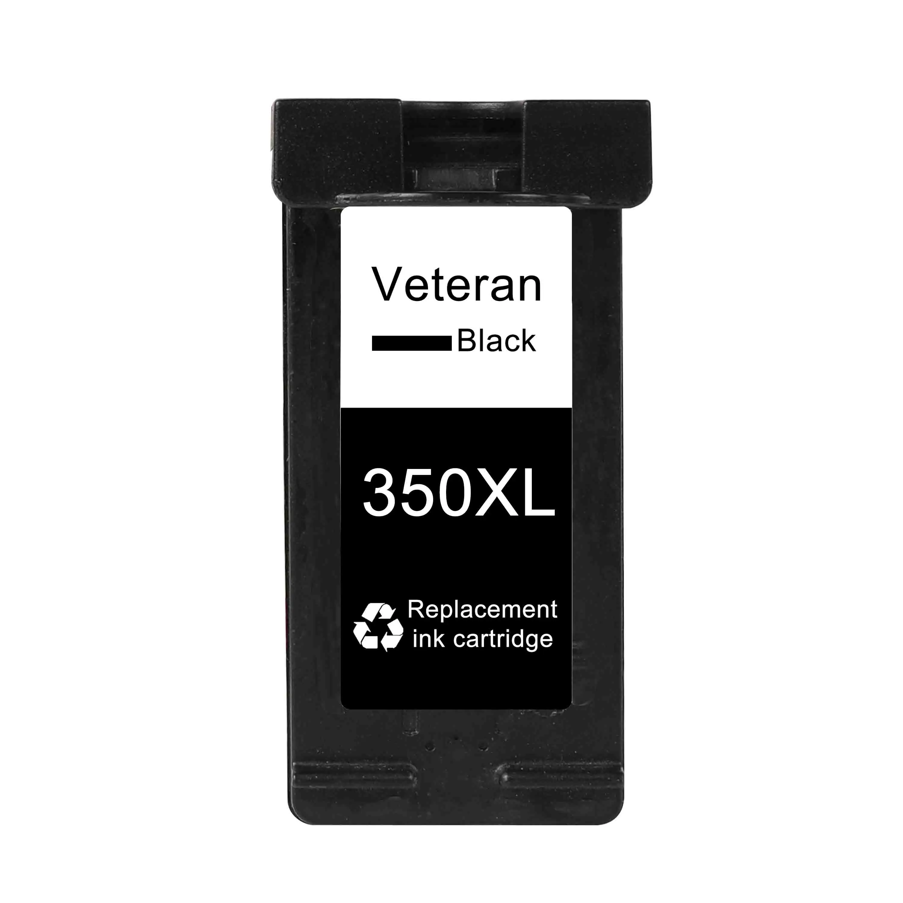 350XL BK Ветеран пополнен 350XL 351XL замена картриджа для hp 350 351 hp 350 Картридж для струйного принтера D4260 4260 D4360 C4200 C4480 C4280 - Цвет: 350XL BK