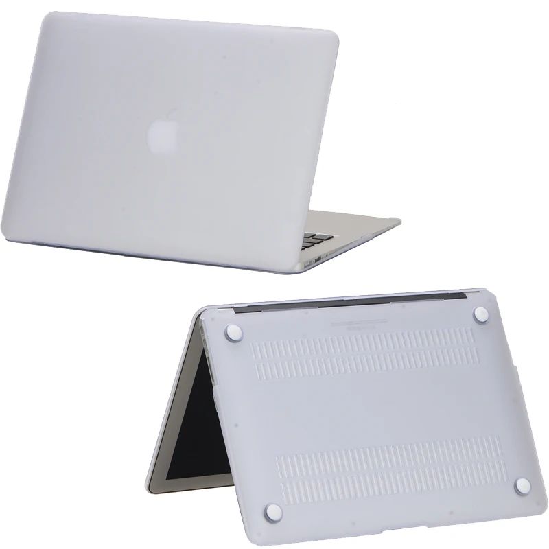 Прозрачная/матовая твердая прорезиненная Обложка для Macbook Pro 13 3 15 4 Retina 12 дюймов Air