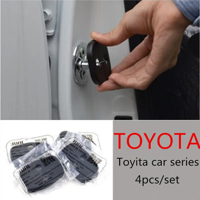 

For Toyota Camry Car Door lock decoration cover Wateproof Rust Corrosion Corer Door Lock Anti-Collision Protective car styling