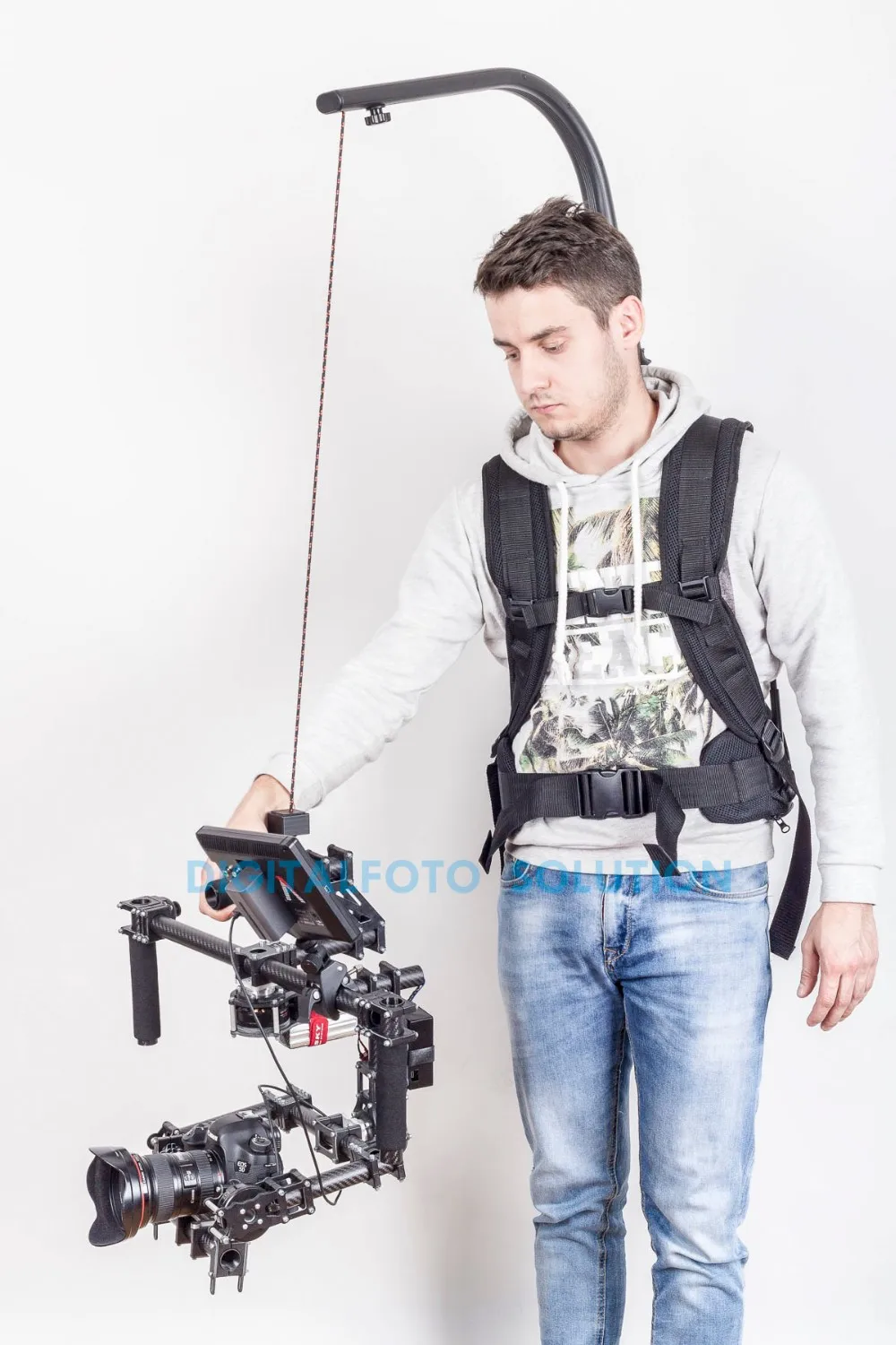 Видео Serene как EASYRIG камера карданный вал Поддержка рюкзак жилет для DJI Ronin M ZHIYUN WEEBILL LAB Moza Air X 3 Axis Gimbal