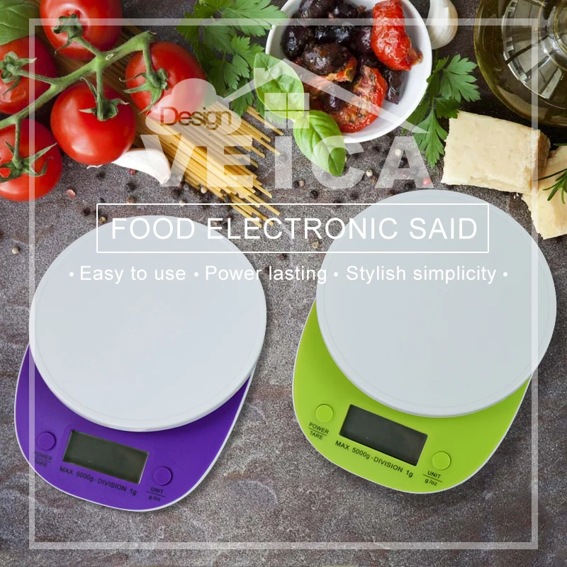 Цифровые весы для пищевых продуктов 5 кг Почтовые кухонные инструменты