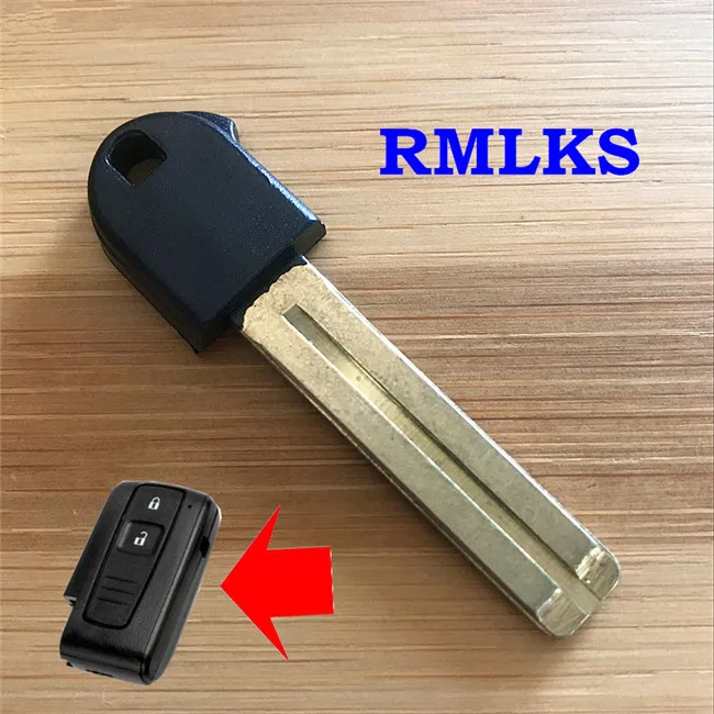 Дистанционный Ключ Аварийный ключ для Toyota Highlander Prado Crown Land Cruiser Prius Vitz и т. д. металлический Avalon Camry RAV4 - Цвет: A