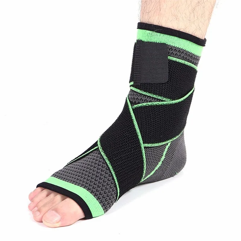1 шт. 3D ткацкий эластичный нейлоновый ремешок поддержка лодыжки бадминтон