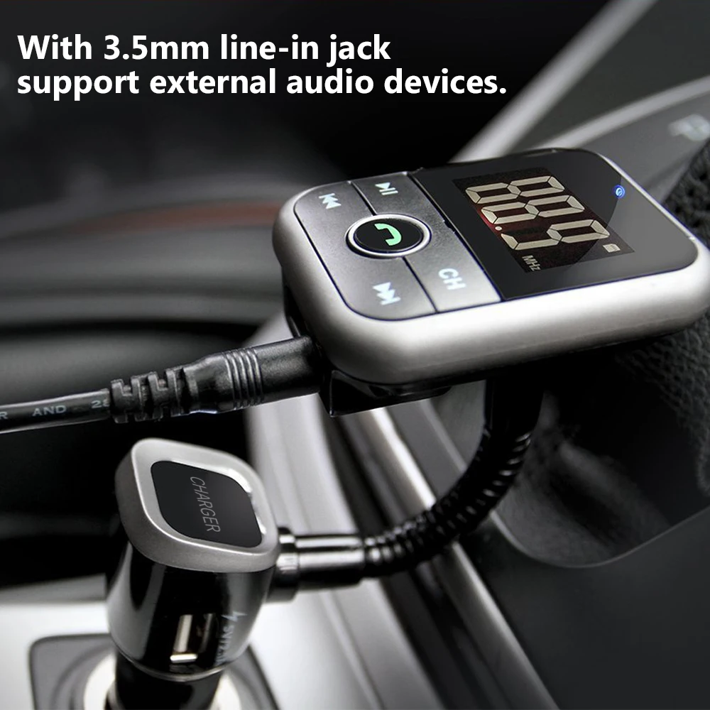 Onever автомобильный FM Bluetooth передатчик MP3 аудио плеер беспроводной модулятор