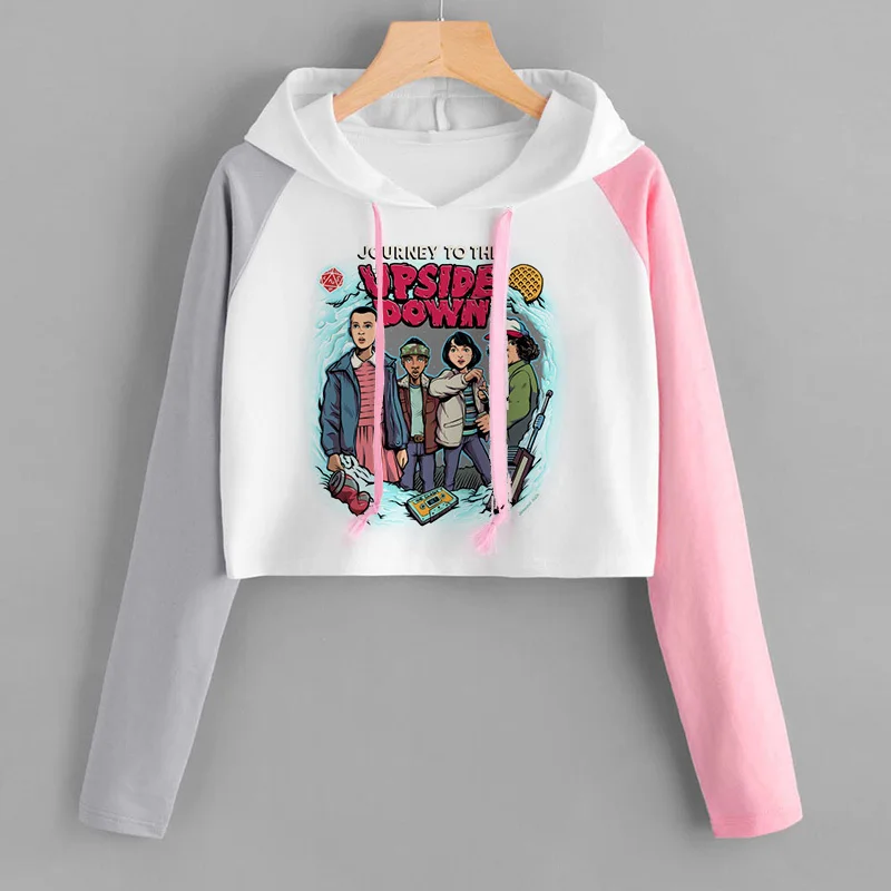 Странные Вещи толстовка женская с капюшоном толстовки Kpop кофты Kawaii корейский негабаритных Harajuku Хип Хоп Толстовка мужская