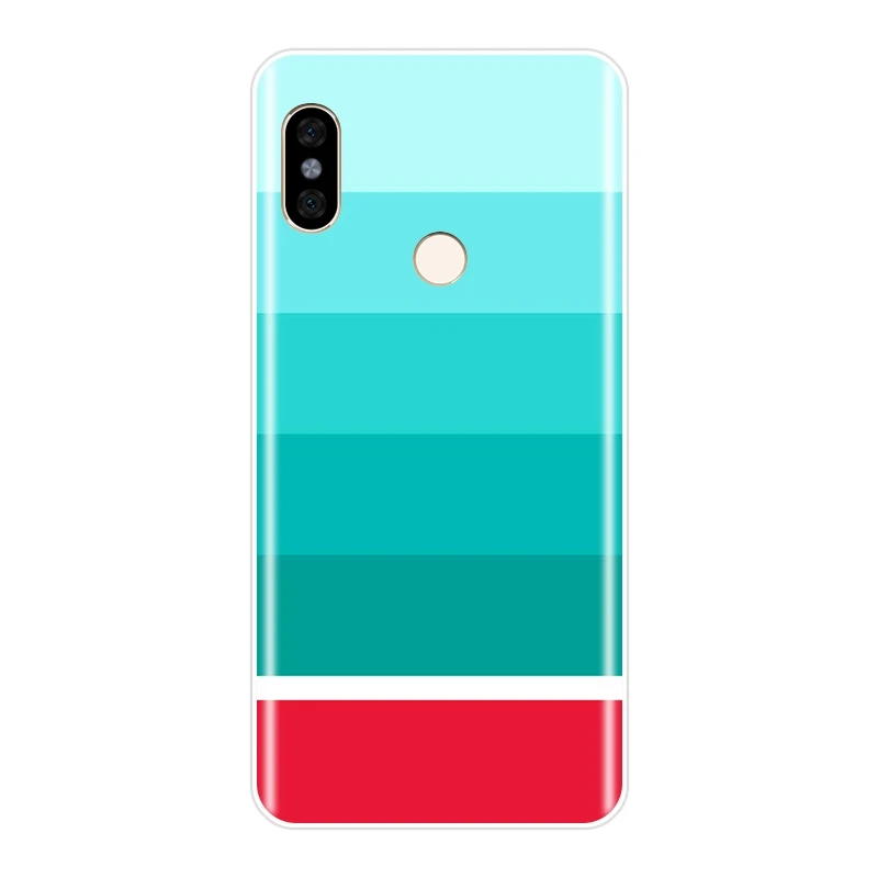 Мягкий силиконовый чехол для телефона Pocophone F1 Xiaomi Redmi S2 6A 5 Plus 4A полосатая задняя