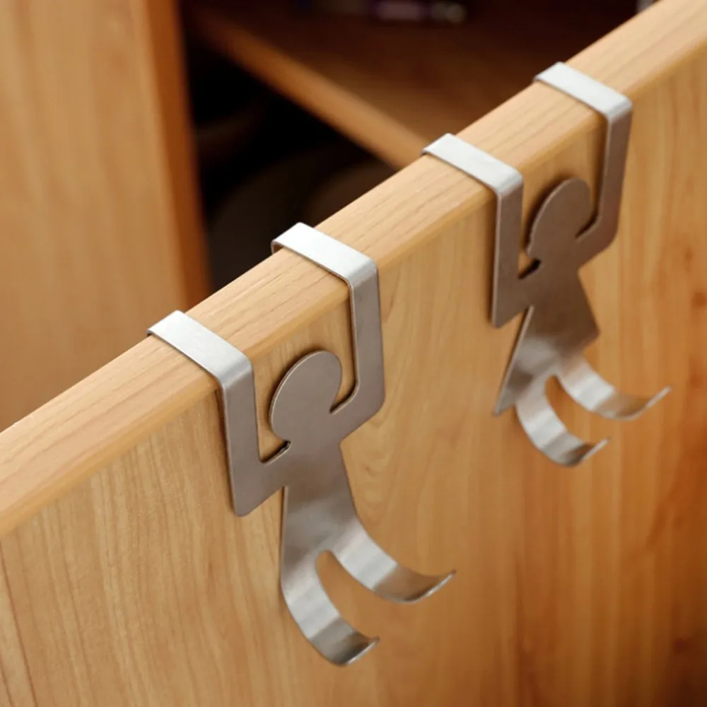 2 шт./компл. дверные Крючки для кухонного шкафа одежды настенные крючки полотенец