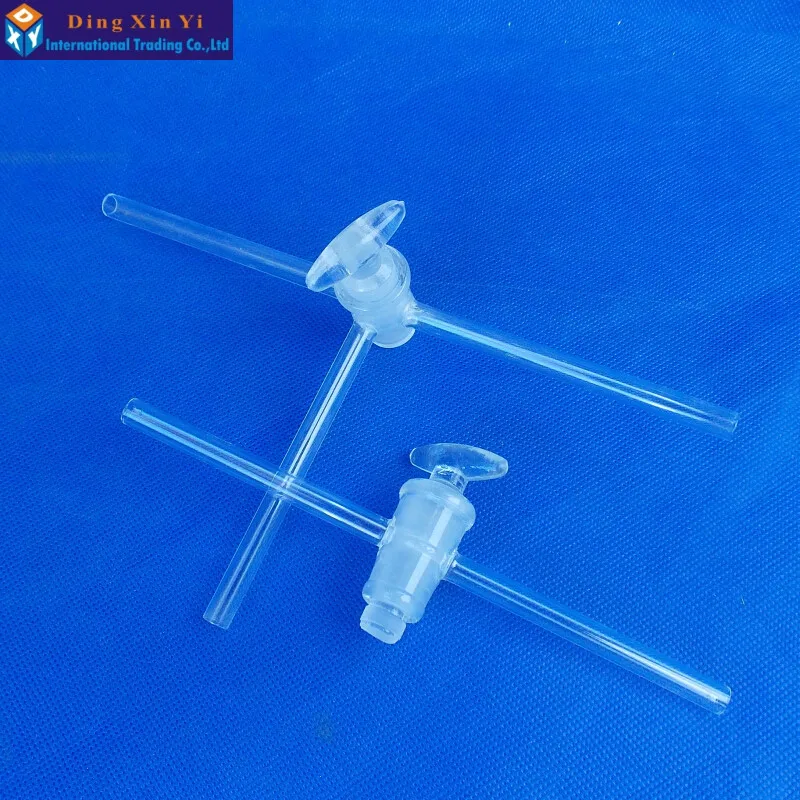 2 шт./лот стеклянная Соединительная труба стеклянный трубчатый клапан 3