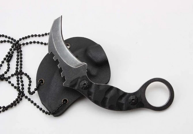 Karambit нож G10 Ручка цепь мини EDC инструмент для кемпинга выживания разведка