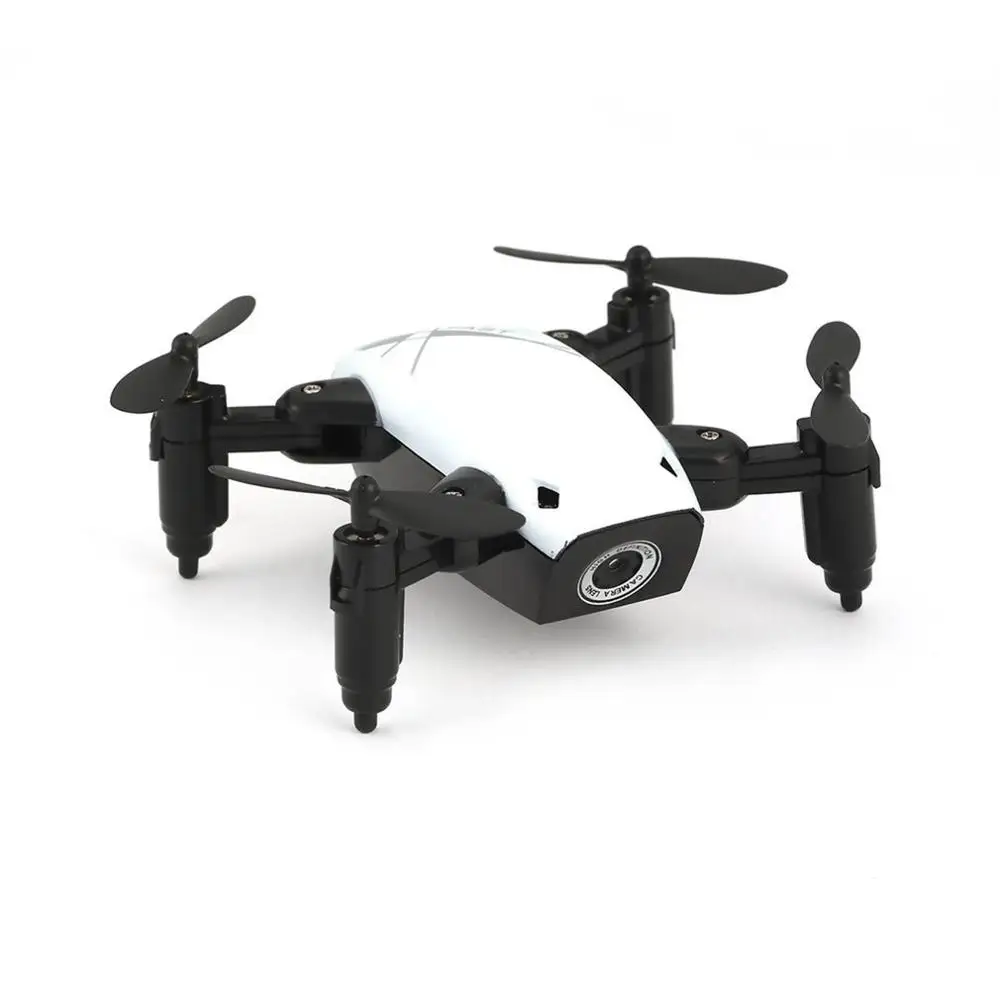 white with camera S9 S9HW 2,4 ГГц мини игрушка с дистанционным управлением Дрон с камерой складной 720 P HD RC Квадрокоптер вертолет Wi-Fi FPV карманный микро-Дрон летательный аппарат - Цвет: white with camera
