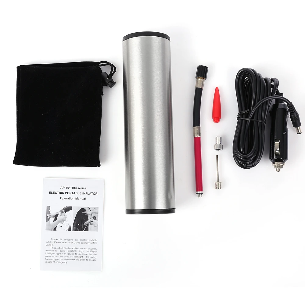 150PSI перезаряжаемый надувной электрический портативный автомобильный насос для