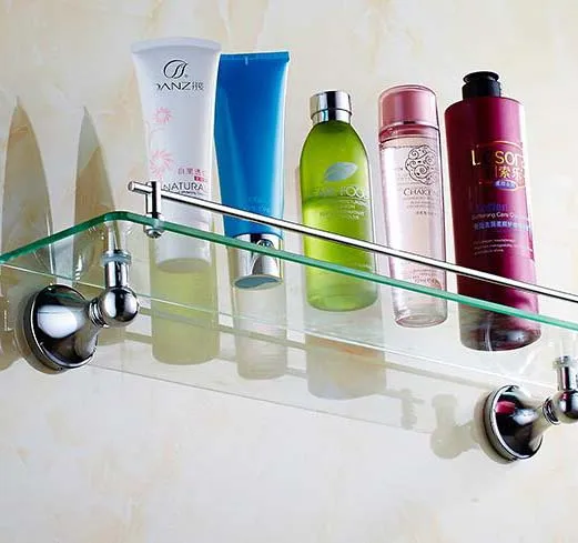 Прямоугольная стеклянная полка для ванной комнаты | Строительство и ремонт