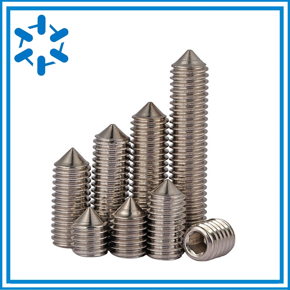 (100 шт./лот) Высококачественный DIN914 набор винтов из нержавеющей стали 304 M5 M6 M8 * L = 4 5