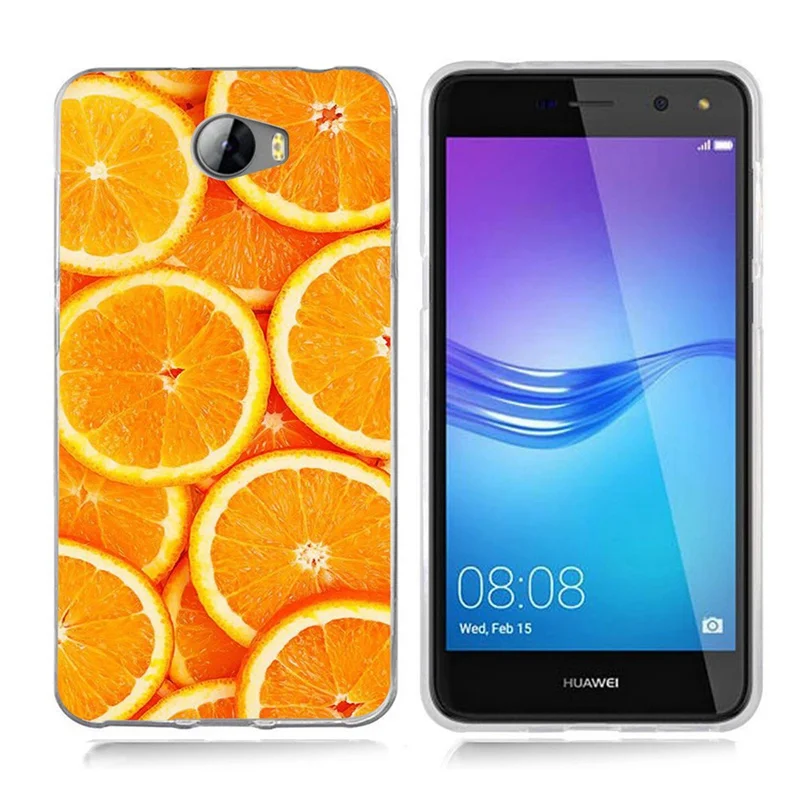 Чехол для Huawei Y5 ii Y5ii чехол/5A LYO-L21/Y6 II компактный чехол из ТПУ с красочным мягким