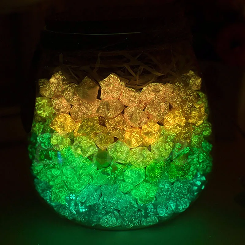 Светящийся в темноте счастливая звезда оригами складная пластиковая полоса