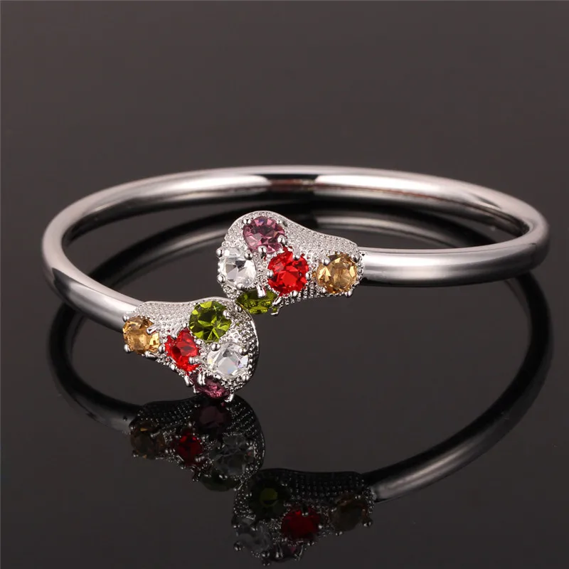 Браслет манжета золотого цвета австрийские ювелирные изделия Стразы модные