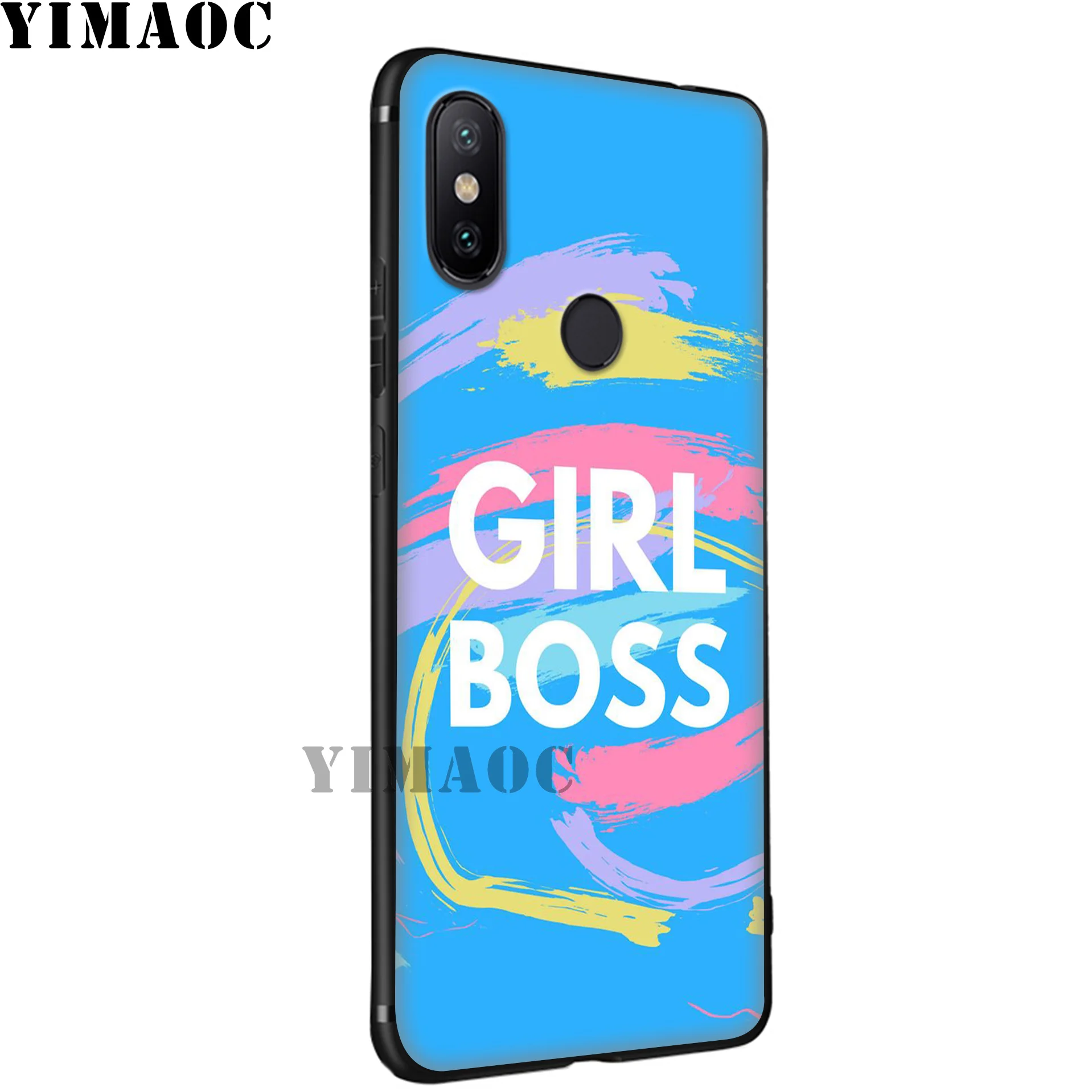 YIMAOC grl PWR девушка Мощность Мягкий силиконовый чехол для телефона Xiaomi Redmi 7A Note 7 6 6A 5 4