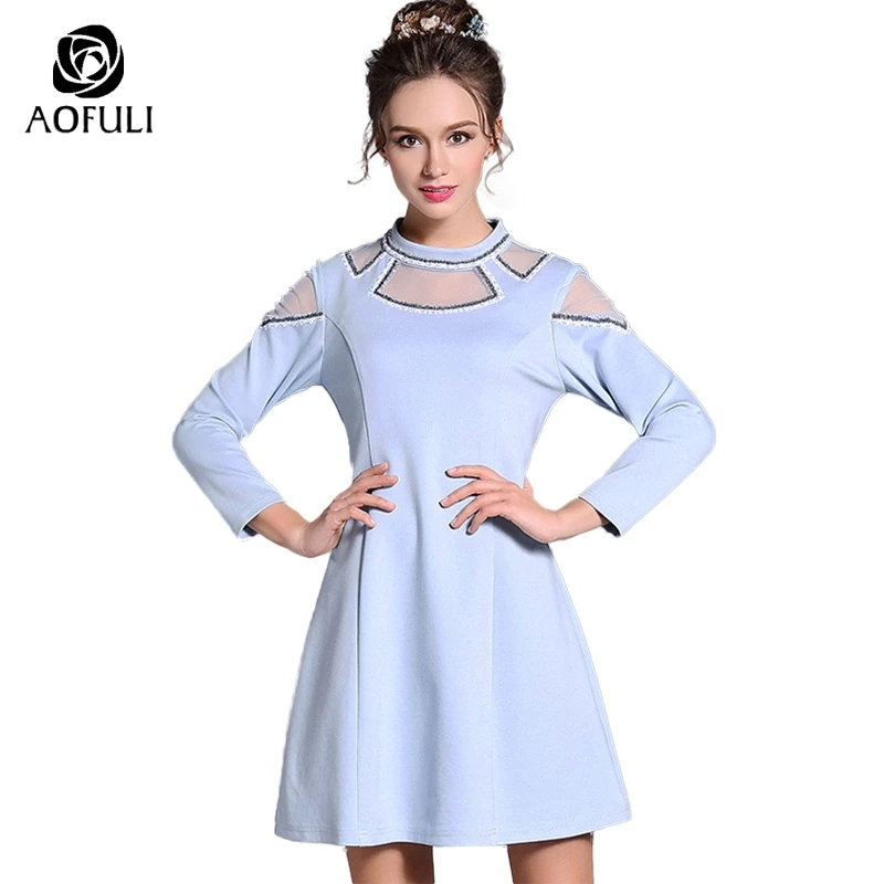 Женское короткое платье с геометрическим узором S/M/L/XL/5XL прозрачное Сетчатое