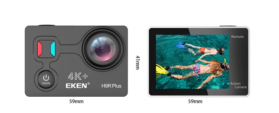 Оригинальная Экшн-камера eken H9 H9R Plus Wi-Fi Ambarella A12 Ultra HD Real 4K 30fps 14MP фото для Panasonic водонепроницаемая Спортивная камера