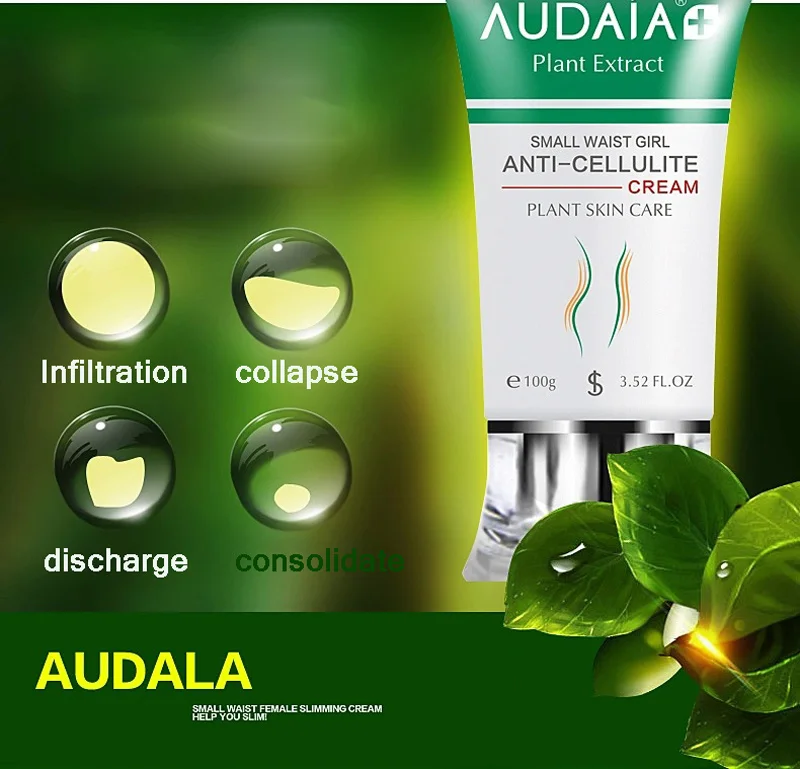 AUDALA крем для похудения продукты для похудения ноги тела талии эффективный Антицеллюлитный Сжигание жира крем для тела 100 г