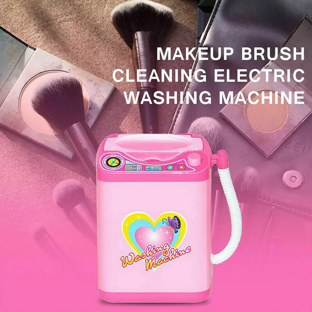 2019 Newest Hot Toddler Baby Girls Mini Electric Washing Machine Dollhouse Toy Very Useful Wash Makeup Brushes Housekeeping Toys | Игрушки и