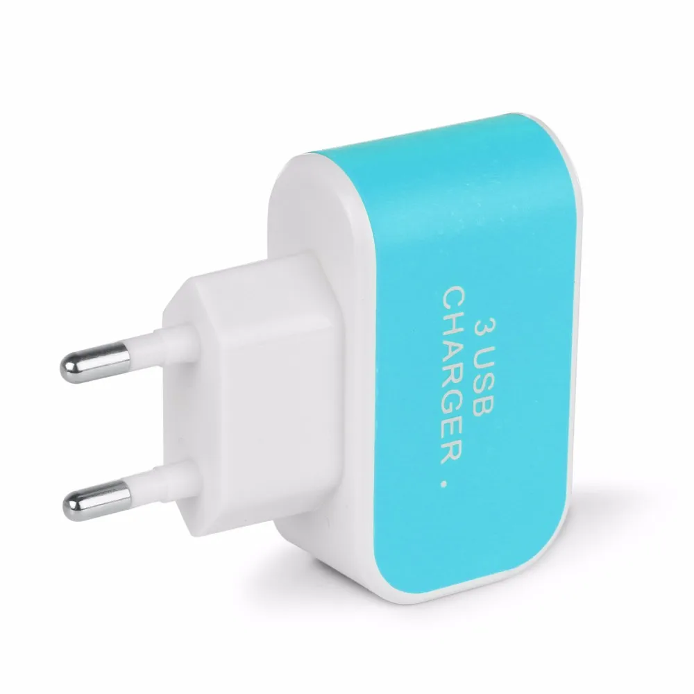 Powstro 3 USB-порты и разъемы Micro USB зарядное устройство зарядное устройство HUB EU US Plug для Samsung Для xiaomi Зарядное устройство для Iphone и всего смартфона