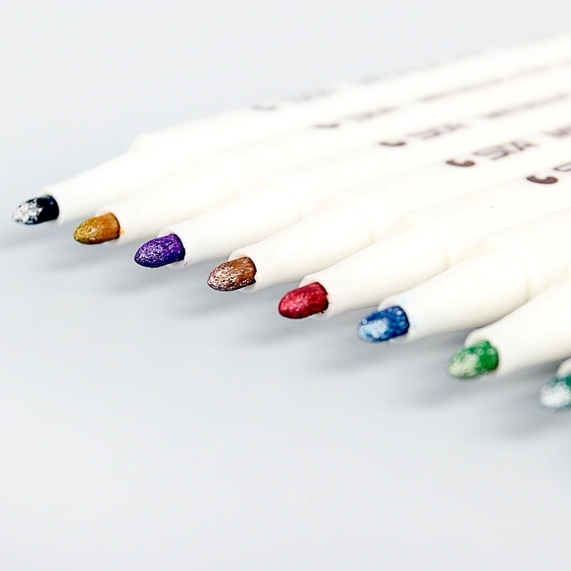 Маркеры для каллиграфии с металлическим блеском набор из 10 цветов s ручка