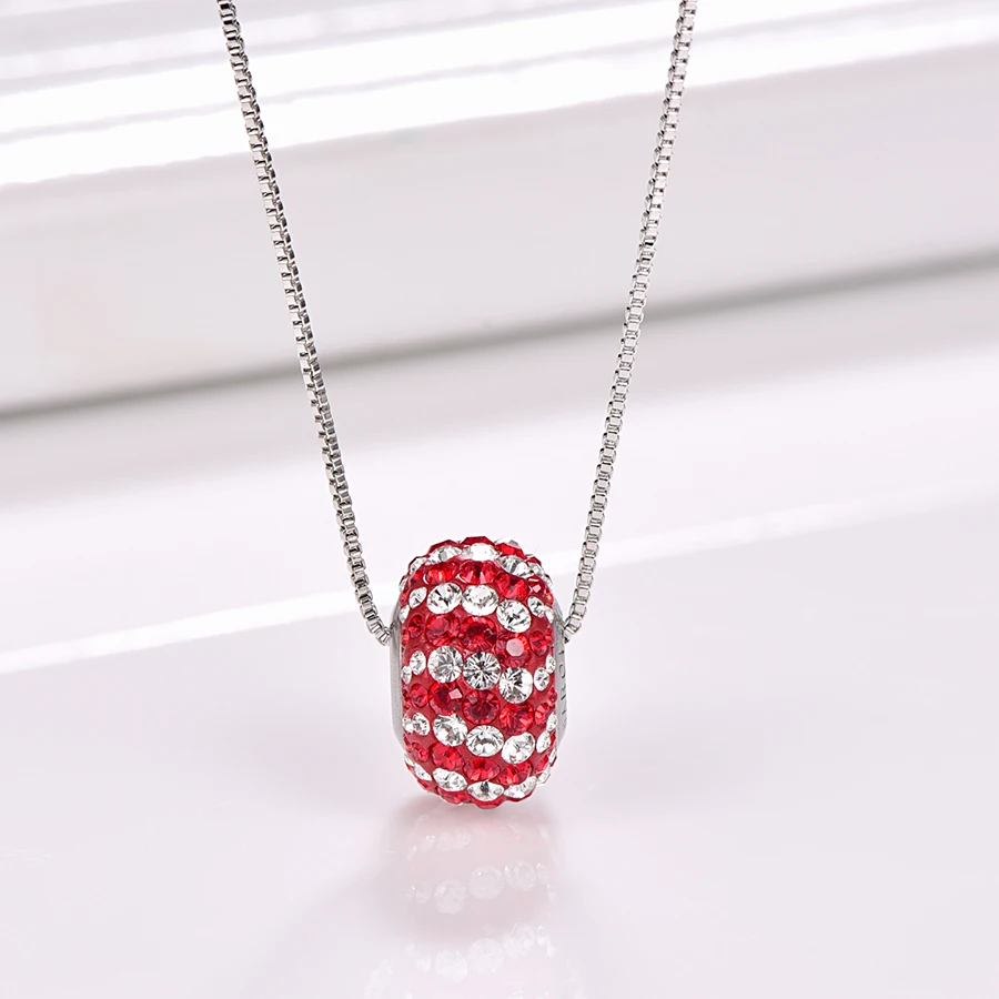 Женское Ожерелье с разноцветными бусинами Swarovski ожерелье подвеской из