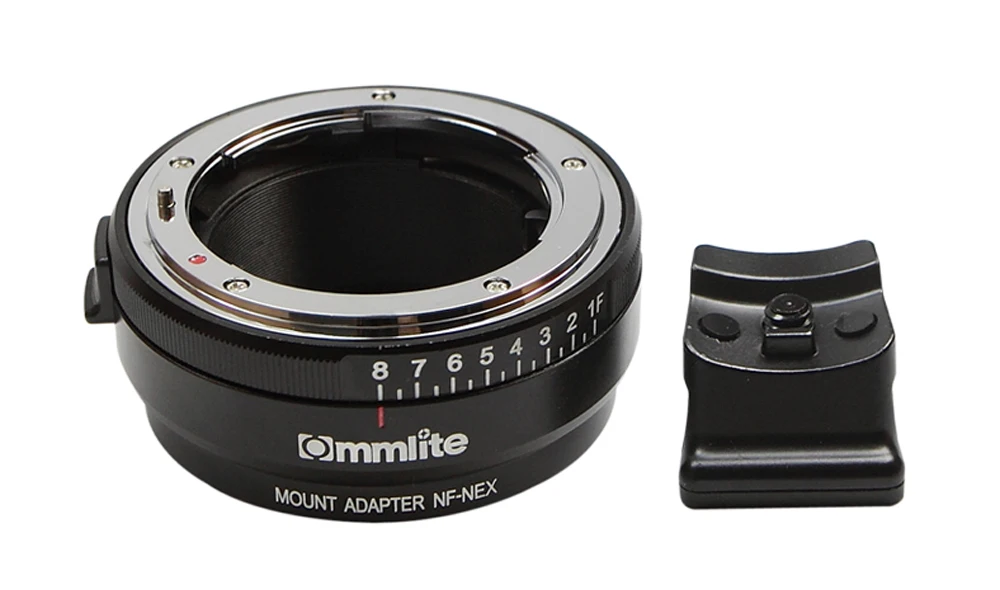 Адаптер для крепления объектива Commlite с циферблатом диафрагмы Nikon F AF S G камеры Sony E