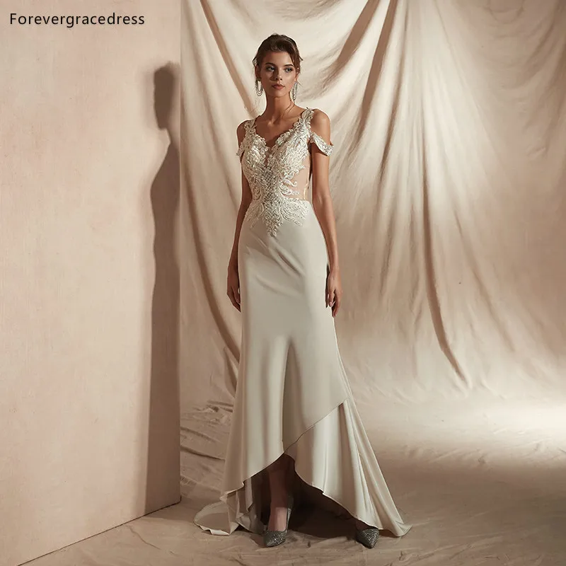 Forevergracedress реальные изображения аппликационные Свадебные платья 2019 сексуальные