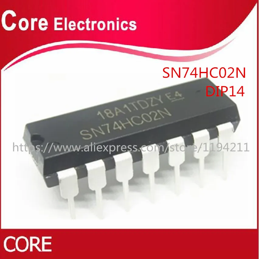 50 шт. 74HC02N DIP14 74HC02 DIP SN74HC02N Новый|Интегральные схемы| |
