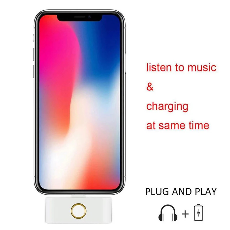 Модный 3 в 1 телефонный аксессуар адаптер для iPhone X 8 plus 7 10 внешняя домашняя кнопка